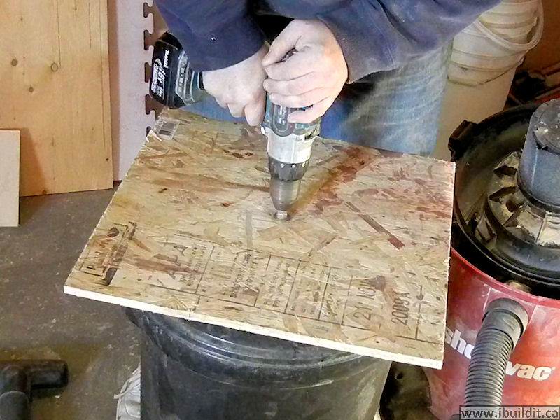 how to make a shop vacuum filter cleaner drill-operated